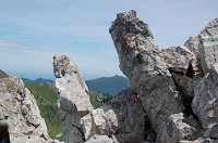 Cliquer sur la photo pour agrandir Rochers et Pic de Paloumère (1608m)